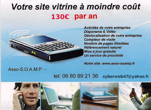 site web à moindre coût